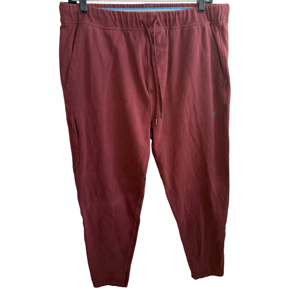 Mack Weldon Lounge Pants‎ Men's Large Burgundy Joggers Athleisure Fast Ship